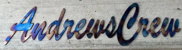 Heat treated plasma metal art